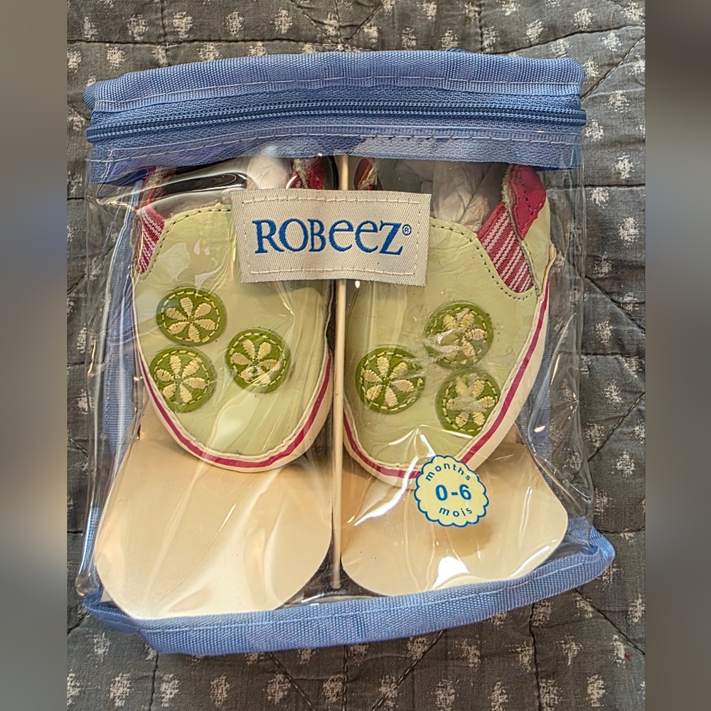 Robeez Lime Slice Baby Shoes